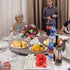 61 cm Wood Lazy Susan Turntable, 360° Rotation Round Clear Tabletop Rotating Tray, Acacia Wood Dining Table Centerpiece, Smooth and Silent Spin, for Family Gatherings, Banquets and Weddings