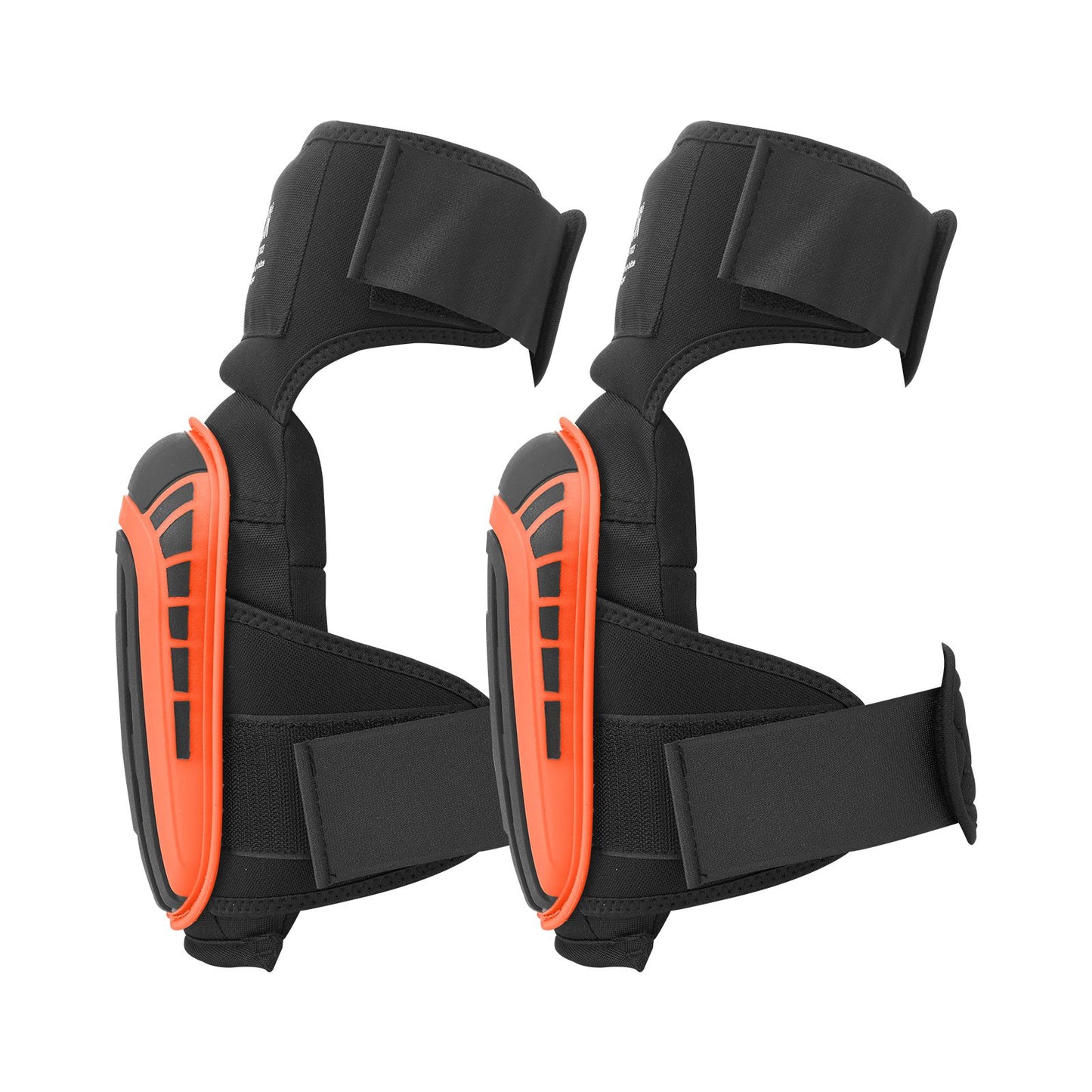 Knee Pads for Work, Extended Heavy Duty Construction Knee Pads with 2 Extension Straps, Anti-slip Foam Gel Knee Pads, Men & Women, for Gardening Flooring Roofing and Cleaning, Black and Orange