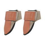 Knee Pads for Work, Durable Leather Construction Pads, Machine Washable Work Knee Pads, Easy to Wear and Take off, Extra Thick Knee Support for Gardening Flooring and Cleaning, Black and Brown