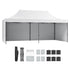 Pop Up Canopy Tent Outdoor Gazebo Tent 10x20FT with Sidewalls & Bag White