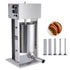 Electric Sausage Stuffer, 12 L / 25 LBS Vertical Meat Stuffer, 200W Motor, Stepless Speed Control and Foot Pedal, Made of Food-grade 304 Stainless Steel, 5 Stuffing Tubes for Home, Commercial