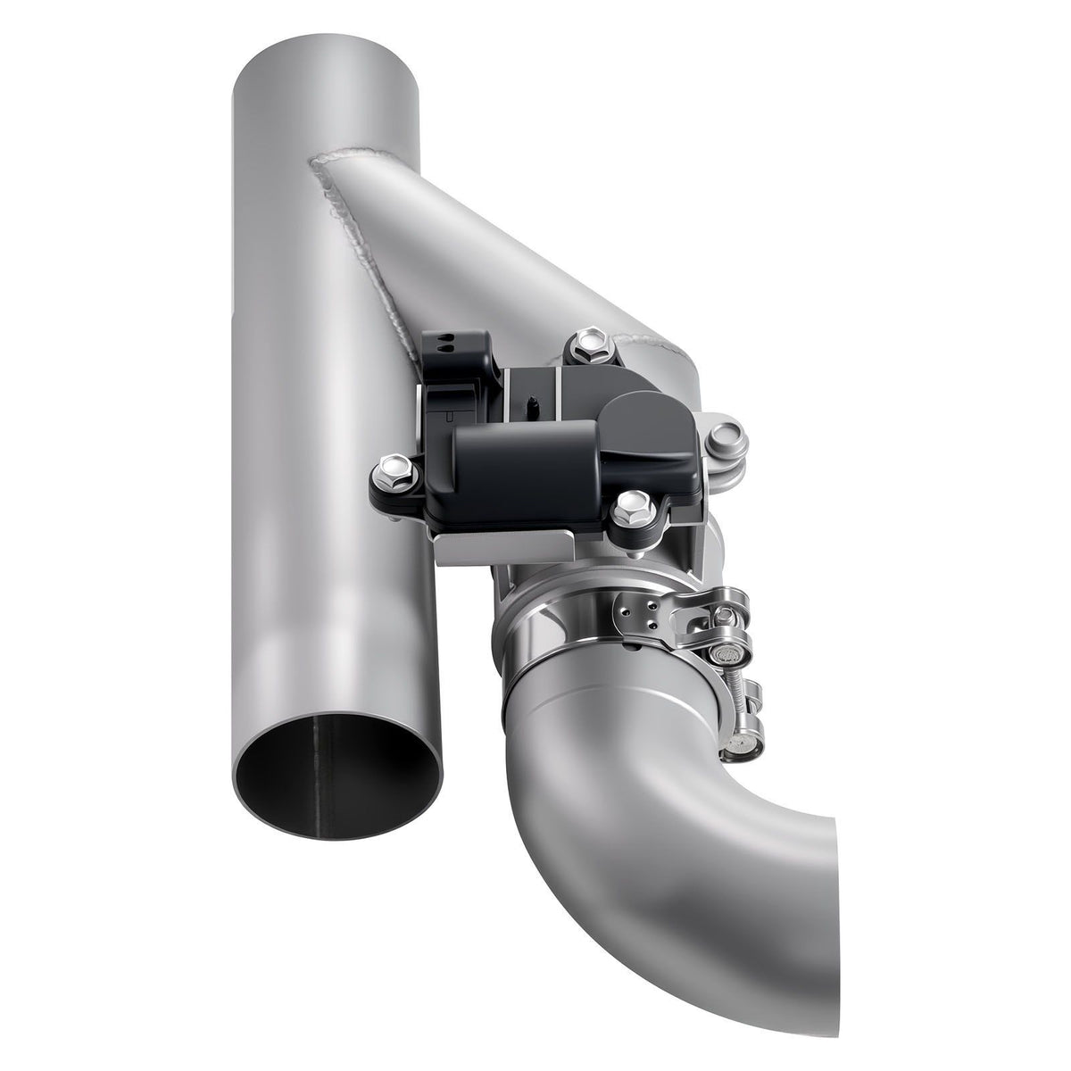 Electric Exhaust Cutout, 63.5 mm Universal Stainless Steel Exhaust Valve Kit with One Controller Remote Kit, Cut Out Valve, Y Pipe, Remote Control & Box, Fits Trucks, Sedans, Sports Cars, SUVs