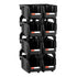 Plastic Stackable Storage Bins, 27.6 x 14 x 13 cm (8 Pack), Plastic Containers for Organizing and Storage Bins for Closet, Garage, Small Parts, Office Supplies and Other Accessories, Black