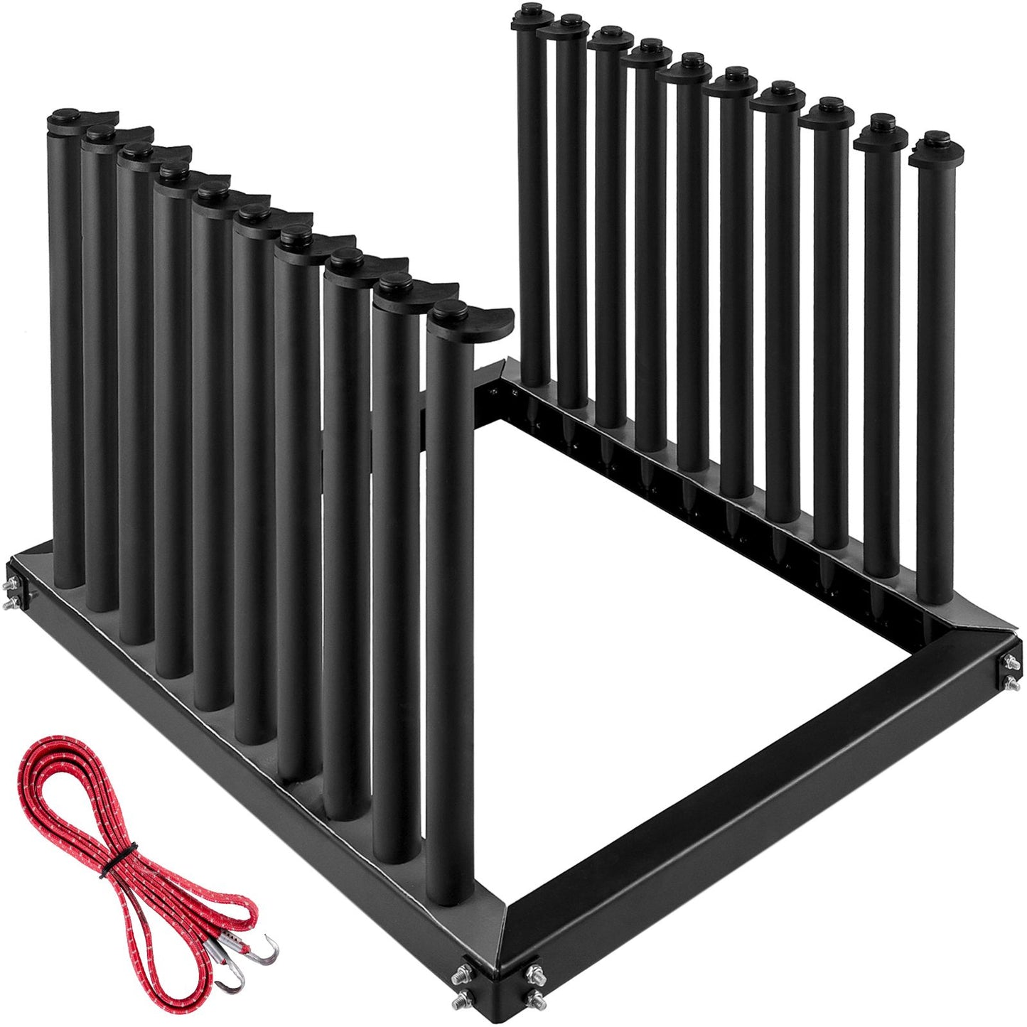 Windshield Rack 5-Lite, Windshield Truck Rack Steel, Windshield Glass Rack 24-Inch Height, Windshield Rack for Truck with PVC Pad & Foam Padding, Glass Rack for Truck, for Glass Transportation