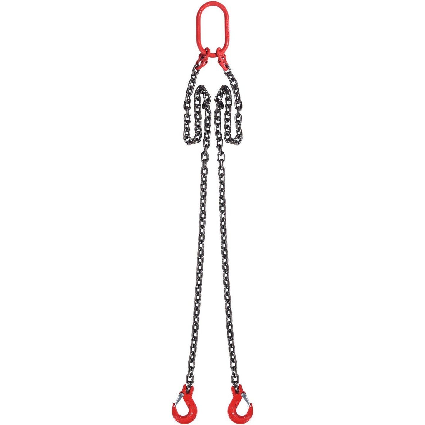 Chain Sling, 8 mm x 150 cm Lifting Chains with Hooks, G80 Engine Chain Hoist Lifts, 3 Ton Capacity Lifting Sling Chains for Engine Hoist, Engine Lift Chain with 2 Leg Grab Hooks, Heavy Duty