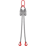Chain Sling, 8 mm x 150 cm Lifting Chains with Hooks, G80 Engine Chain Hoist Lifts, 3 Ton Capacity Lifting Sling Chains for Engine Hoist, Engine Lift Chain with 2 Leg Grab Hooks, Heavy Duty