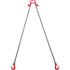 Chain Sling, 10 mm x 180 cm Lifting Chains with Hooks, G80 Engine Chain Hoist Lifts, 5 Ton Lifting Sling Chains for Engine Hoist, Engine Lift Chain with 2 Leg Grab Hooks and Adjusters Heavy Duty