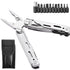 16-In-1 Multitool Pliers, Multi Tool Pliers, Cutters, Knife, Scissors, Ruler, Screwdrivers, Wood Saw, Can Bottle Opener, with Safety Locking and Sheath, for Survival, Camping, Hunting and Hiking