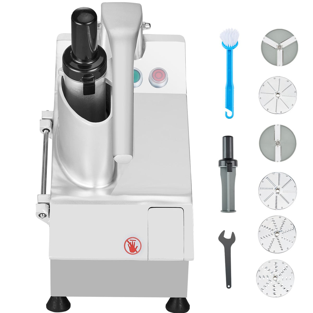 Food Processor & Vegetable Chopper w/ 6 Blades Food-Grade Stainless Steel