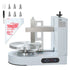 Cake Decorating Machine, Cake Cream Spreading Coating Smearing Machine, Low Noise Cake Frosting Machine, Turntable with Adjustable Scraper, for 6" to 14" Cake, 25-320RPM Rotating Speed, White