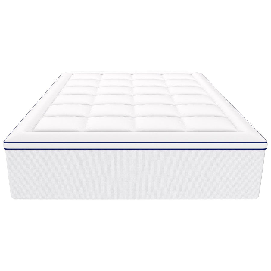 VEVOR Mattress Topper Premium Memory Foam Fiber Fill Queen 101.6 mm Thickness