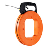 Fish Tape, 30.5 m, 4.2 mm, Fiberglass Wire Puller with Optimized Housing and Handle, Easy-to-Use Cable Puller Tool, Flexible Wire Fishing Tools for Wall and Electrical Conduit, Non-Conductive
