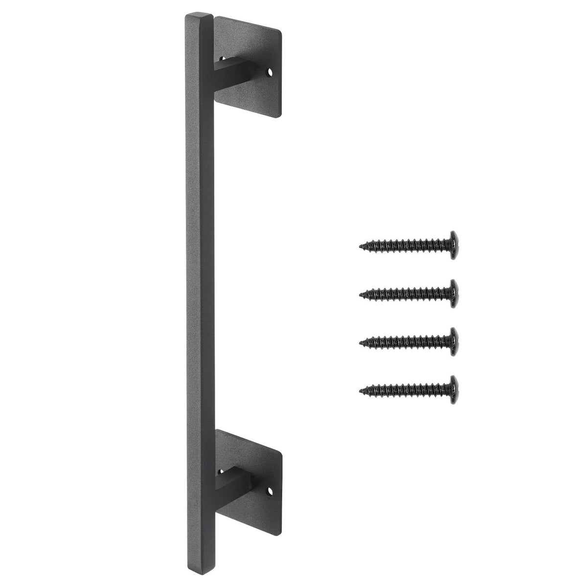 Barn Door Handle, 320 mm Rustic Fence Gate Handle, Rust-Resistant Coating, Heavy Duty Carbon Steel Outdoor Gate Handles, Easy to Install, Metal Sliding Door Pulls for Garage Shed Closet Pantry