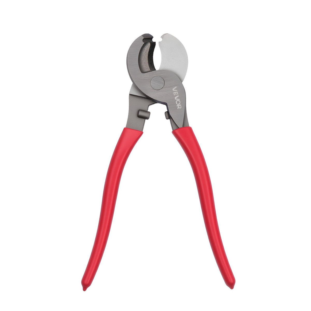 High Leverage Cable Cutter, 235 mm Compact, Forged Blades and PVC-Coated Handles, Heavy Duty Cable Cutting Pliers Tool for 4/0 AWG Aluminum, 2/0 AWG Soft Copper and 100-Pair 24AWG Comm Cable