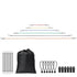 30 Pcs Bungee Cords Set 8mm Heavy Duty Bungee Straps with Steel Carabiners