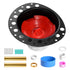 PVC Freestanding Tub Drain Kit, 2 Brass Tail Pipes, Bathtub Drain Rough-in Kit, with PVC Adapter of Tailpiece, Compatible with Freestanding Bathtubs, Floor Mounted Bathtubs and Island Bathtubs