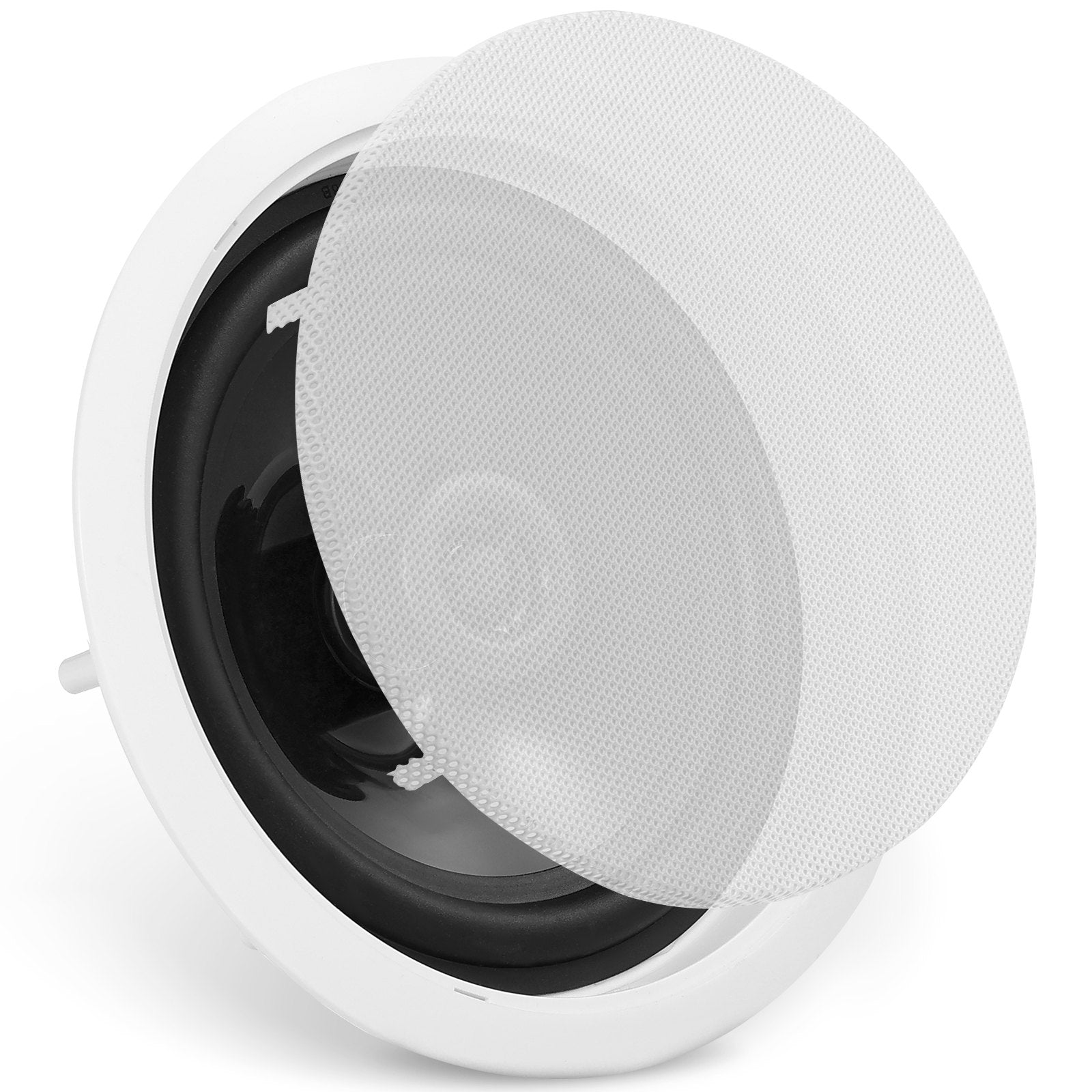 165.1 mm in Ceiling Speakers, 150-Watts, Flush Mount Ceiling & in-Wall Speakers System with 8ΩImpedance 89dB Sensitivity, for Home Kitchen Living Room Bedroom or Covered Outdoor Porches, Single