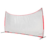 Barricade Backstop Net, 20x10 ft Ball Sports Barrier Netting, Portable Practice Equipment with Carry Bag, Protection Screen for Baseball Softball Lacrosse Soccer Hockey Training, for Backyard