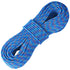 10.2mm Dynamic Climbing Rope, 60M(197ft) Outdoor Rock Climbing Rope 25KN Breaking Tension, Stretchable Fiber Rope with Steel Snap Hooks for Escape, Rappelling, Fire Rescue, Blue
