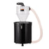 Cyclone Dust Separator with Metal Tank, 4" Retrofit Cyclone Separator for Dust Collectors, ABS Dust Deputy With 2" Hole O.D. Connector & Hose for Wet/Dry Shop Vacuums, Fits 50L Tank