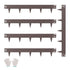 Steel Landscape Edging, 5 Packs 990 x 156 mm Rust-Resistant Metal Landscape Edging, Bendable Garden Edging Border, Heavy Duty Lawn Edging, Easy-to-Install, Flower Bed Yard Pathway Divider Brown
