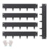 Steel Landscape Edging, 5 Packs 990 x 207 mm Rust-Resistant Metal Landscape Edging, Bendable Garden Edging Border, Heavy Duty Lawn Edging, Easy-to-Install, Flower Bed Yard Pathway Divider Black