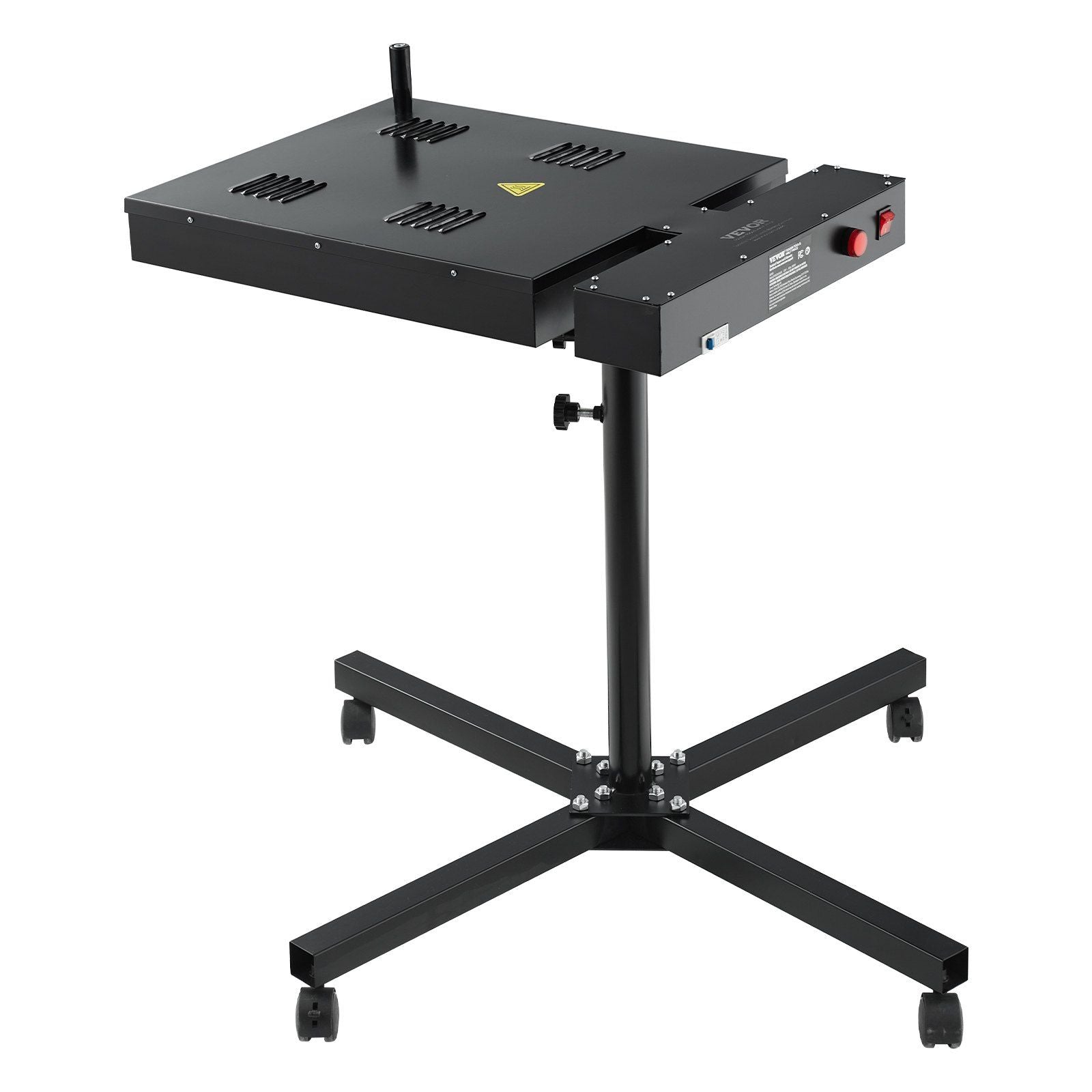 Flash Dryer, 18 x 18 inch Flash Dryer for Screen Printing, High Power Silk Screen Printing Dryer with Height Adjustable Stand, 360° Rotation, X-Shaped Base, Steel T-Shirt Curing Machine