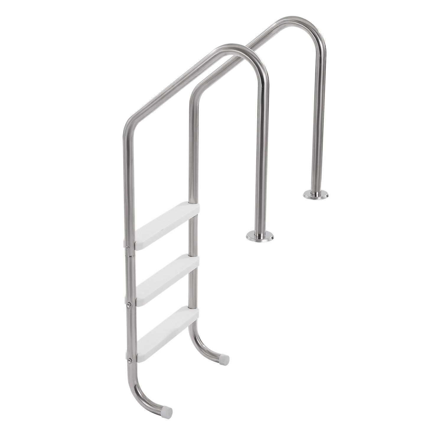 Stainless Steel Pool Ladder 3-Step & 2 Handrails for 1219.2-1371.6 mm Pool