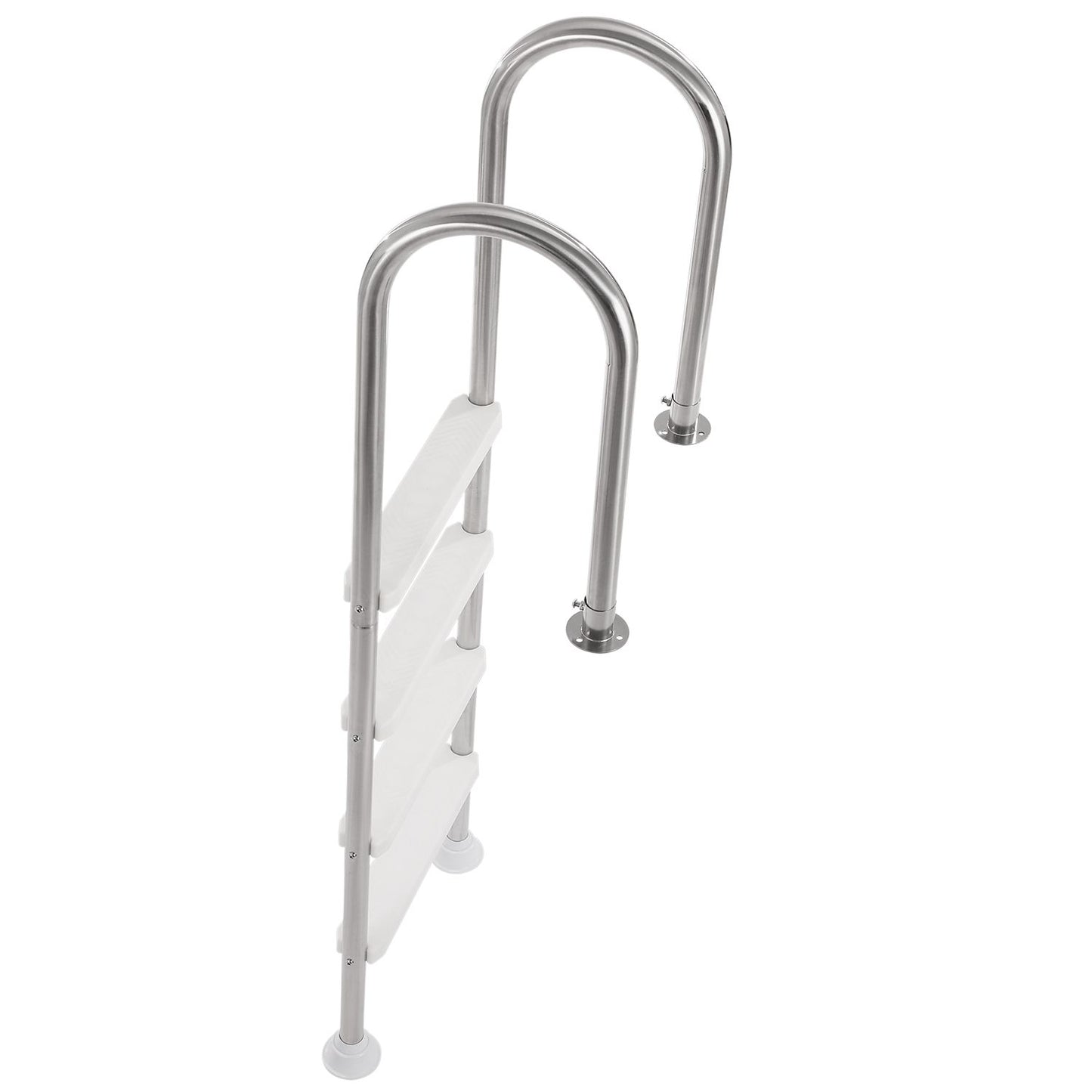 4-Step Stainless Steel Pool Ladder of 2 Handrail for 1371.6 mm Decked Pool