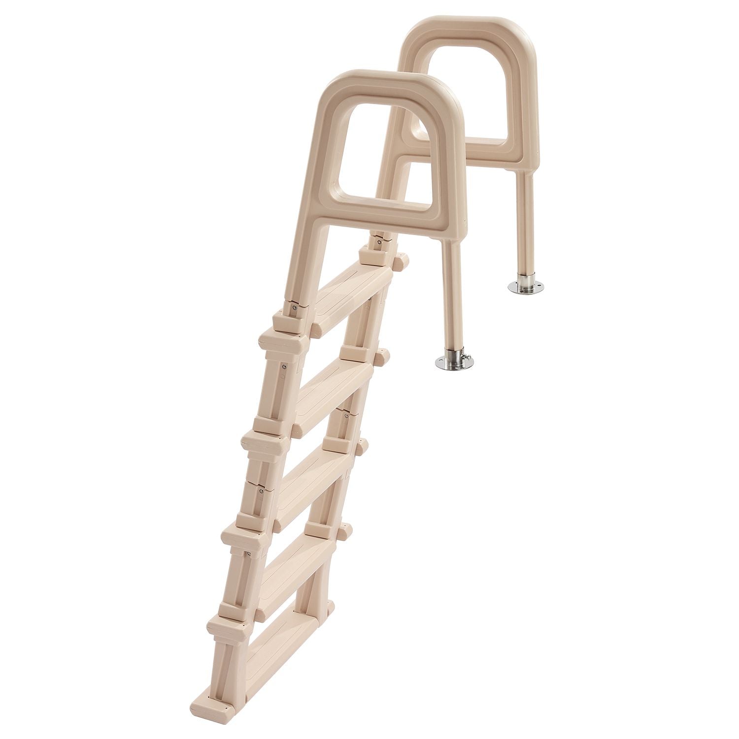 5-Step Inclined Robust Pool Ladder of 2 Handrails for 1219.2-1371.6mm Pool
