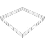 Pool Fence 4 x 108 FT Removable Pool Fences for Inground Pools Outdoor