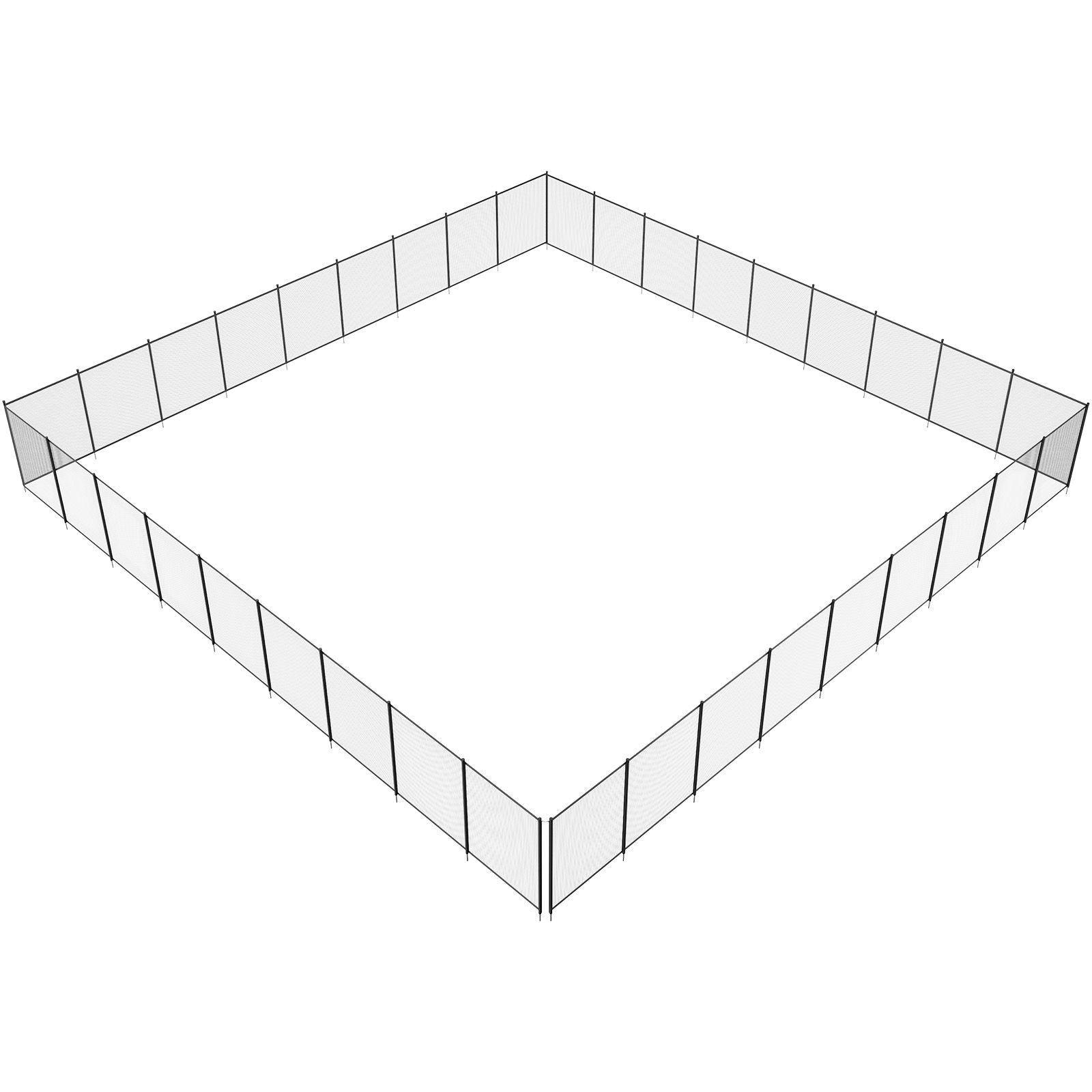 Pool Fence 4 x 108 FT Removable Pool Fences for Inground Pools Outdoor