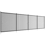 Pool Fence, 4 x 12 FT Pool Fences for Inground Pools, Removable Child Safety Pool Fencing, Easy DIY Installation Swimming Pool Fence, 340gms Teslin PVC Pool Fence Mesh Protects Kids and Pets