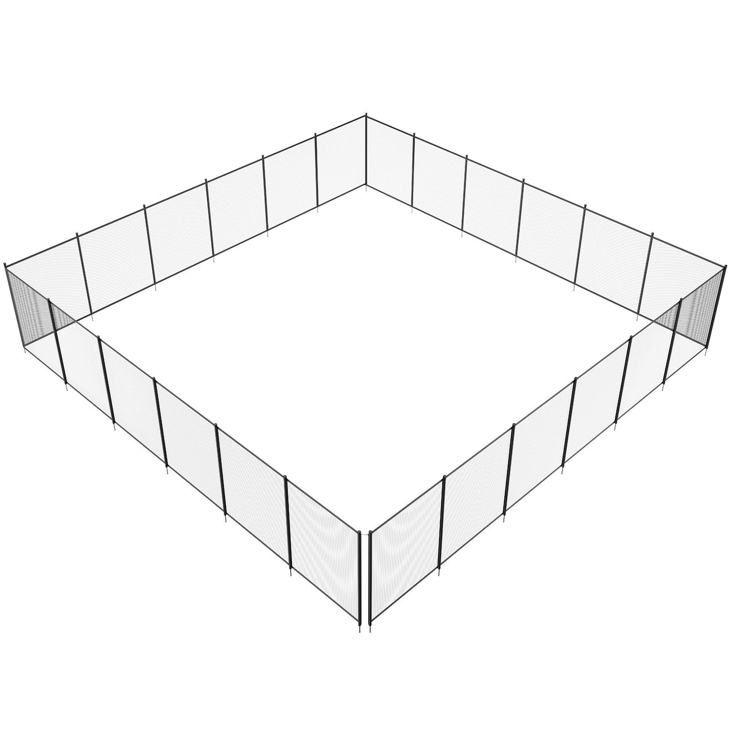 Pool Fence, 4 x 72 FT Pool Fences for Inground Pools, Removable Child Safety Pool Fencing, Easy DIY Installation Swimming Pool Fence, 340gms Teslin PVC Pool Fence Mesh Protects Kids and Pets