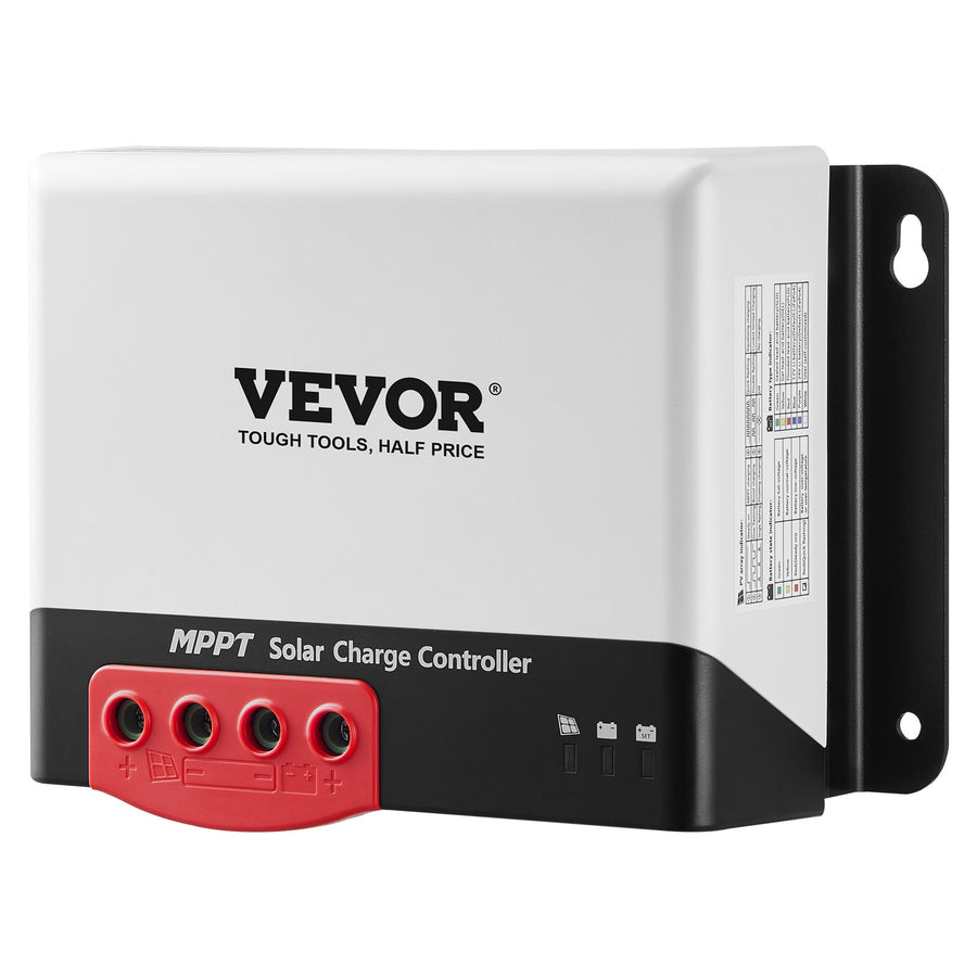 VEVOR 50A MPPT Solar Charge Controller, Auto DC Input, Solar Panel Regulator Charger with Bluetooth Module, 98% Charging Efficiency for Sealed(AGM), Gel, Flooded and Lithium Battery Charging