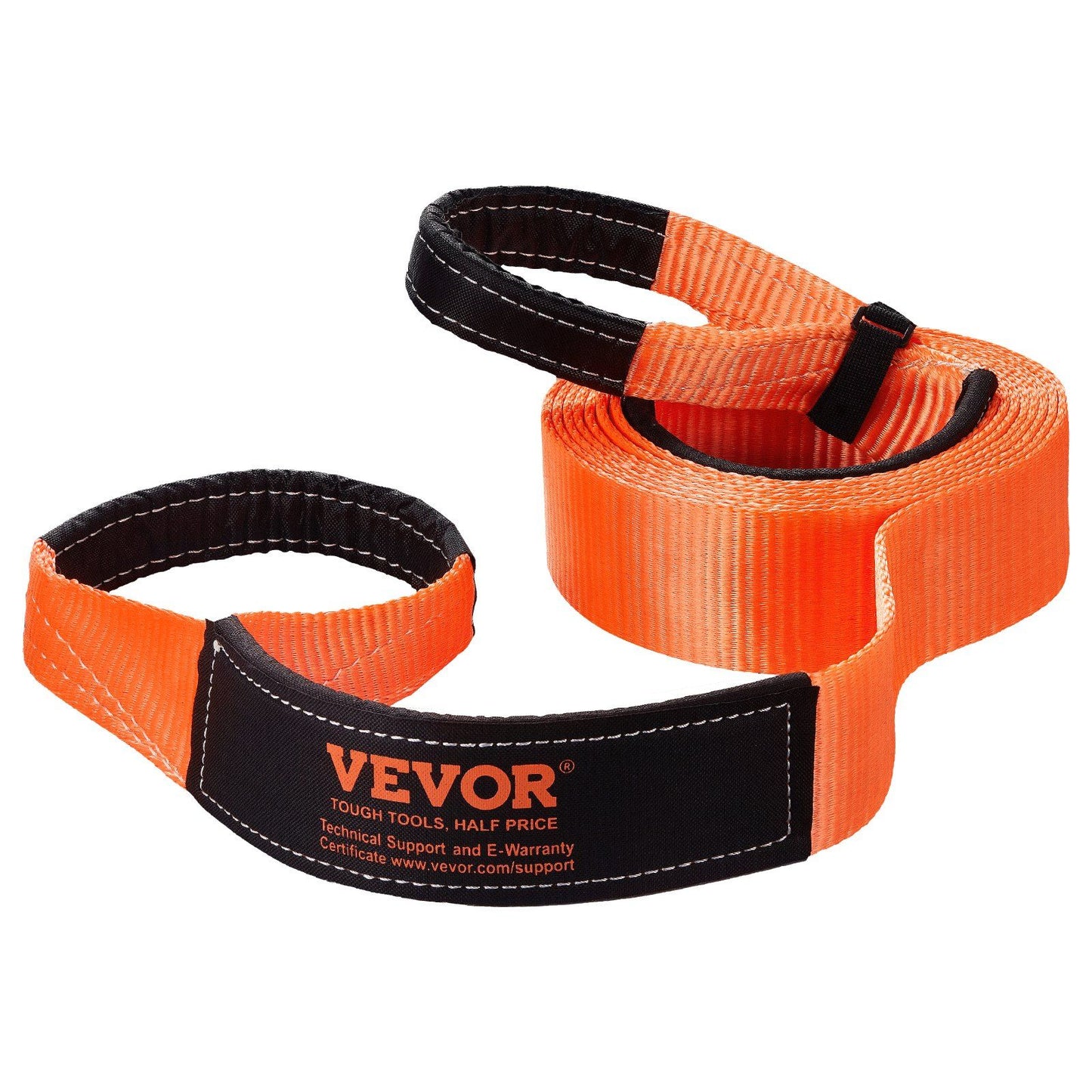 Heavy Duty Tow Strap Recovery Kit 76.2 mm x 6.1 m (MBS-16329 kg) Tree Saver Winch Strap, Triple Reinforced Loop & Protective Sleeves & Storage Bag, 19 mm D-Ring Shackles, for Truck Jeep SUV ATV