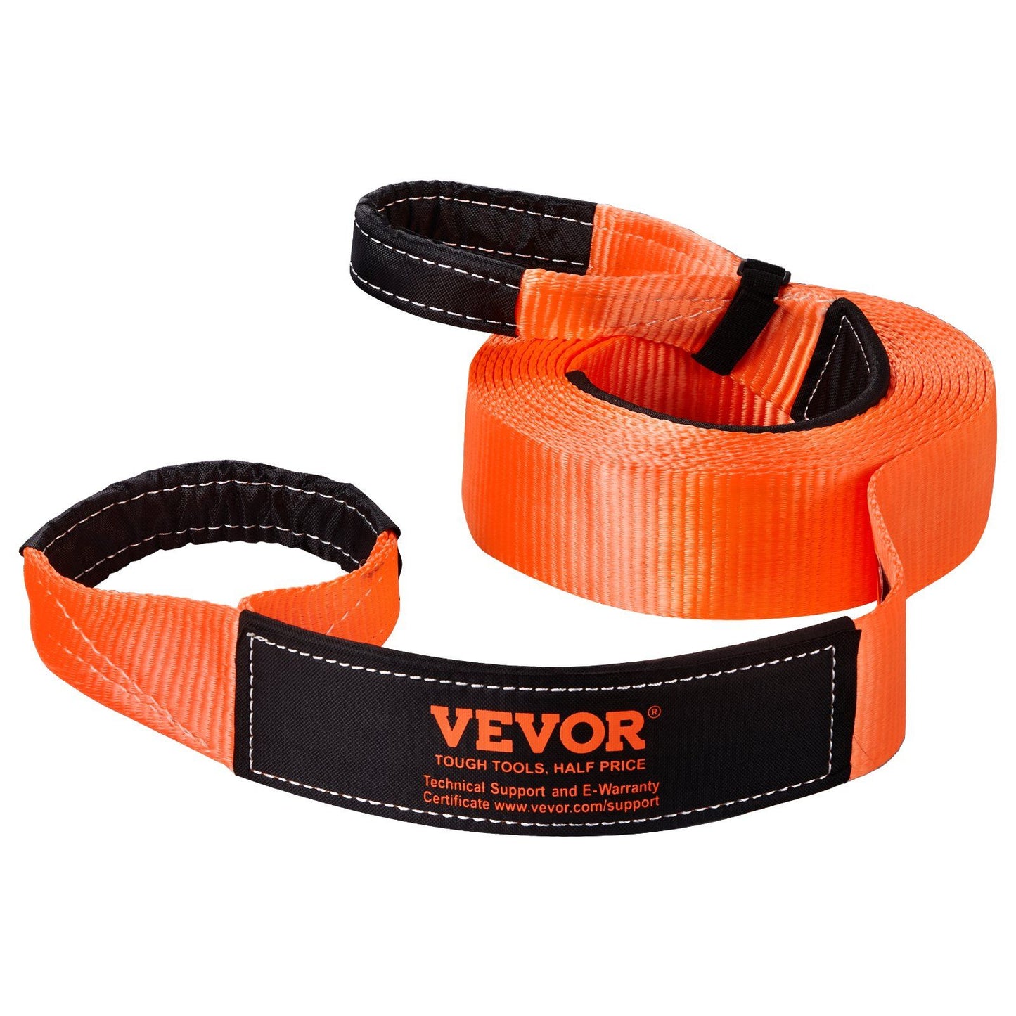 Heavy Duty Tow Strap Recovery Kit 76.2 mm x 9.1 m (MBS-16329 kg) Tree Saver Winch Strap, Triple Reinforced Loop & Protective Sleeves & Storage Bag, 19 mm D-Ring Shackles, for Truck Jeep SUV ATV