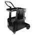 Welding Cart, 2-Tier Heavy Duty Welder Cart with Anti-Theft Lockable Cabinet, 265LBS Weight Capacity, 360Â° Swivel Wheels, Tank Storage Safety Chains, Welding Cabinet for TIG, ARC, Plasma Cutter