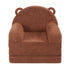 Baby Chair Foldable 2-in-1 Baby Lounger Couch Cartoon Kids Sofa Brown