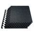 0.56 Inch Thick Gym Floor Mats, 25 Tiles Rubber Top with EVA Foam, 25" x 25" Gym Flooring Workout Mats with 100sq.ft Coverage, Interlocking Puzzle Gym Mats for Gym, Home, Garage, Black & White
