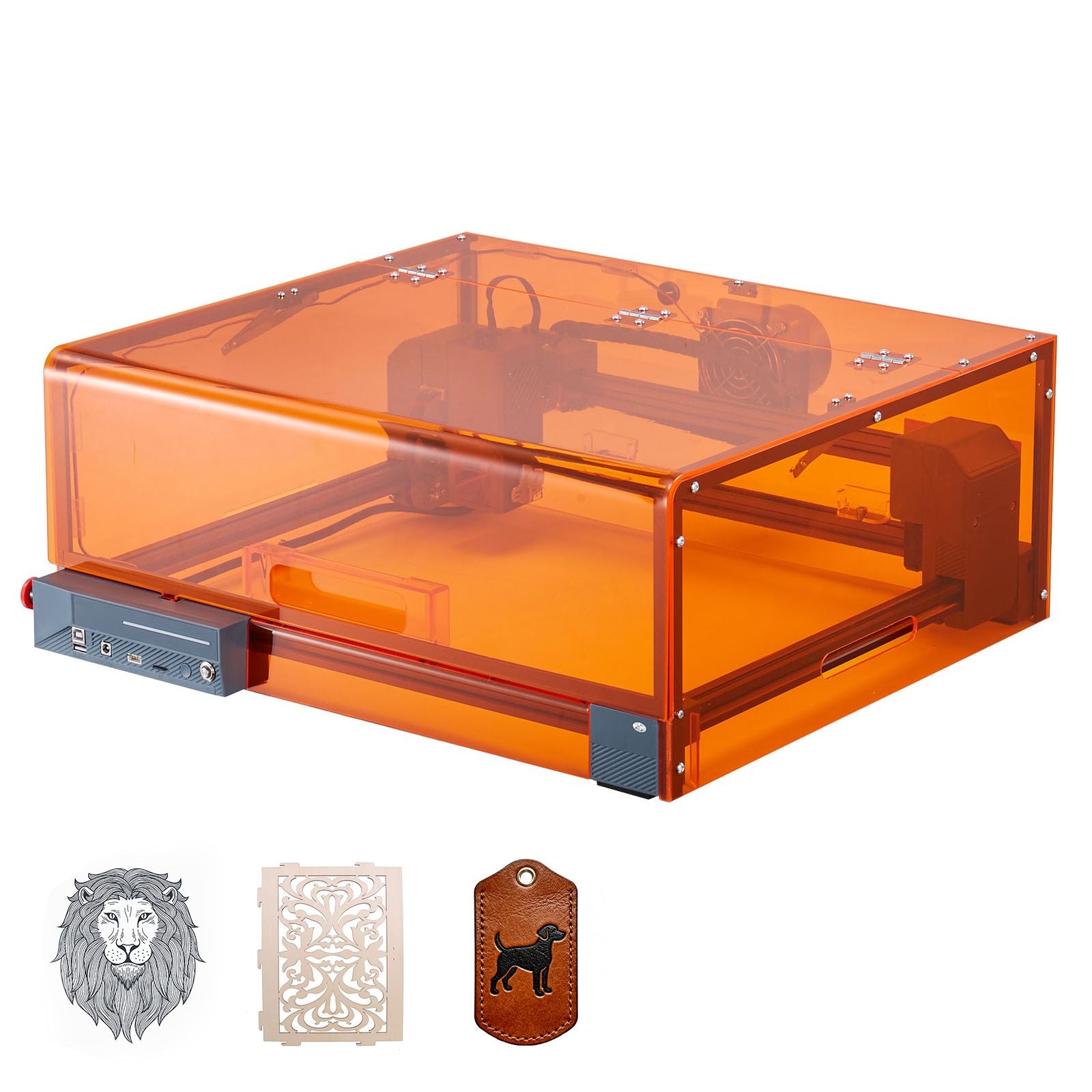 Laser Engraver, 20W, Laser Engraving and Cutting Machine with Enclosure, Laser Cutter Engraver Machine, 7000 mm/min, 300 x 300 mm Working Area, for Wood, Leather, Glass, Certain Metal, Class 1