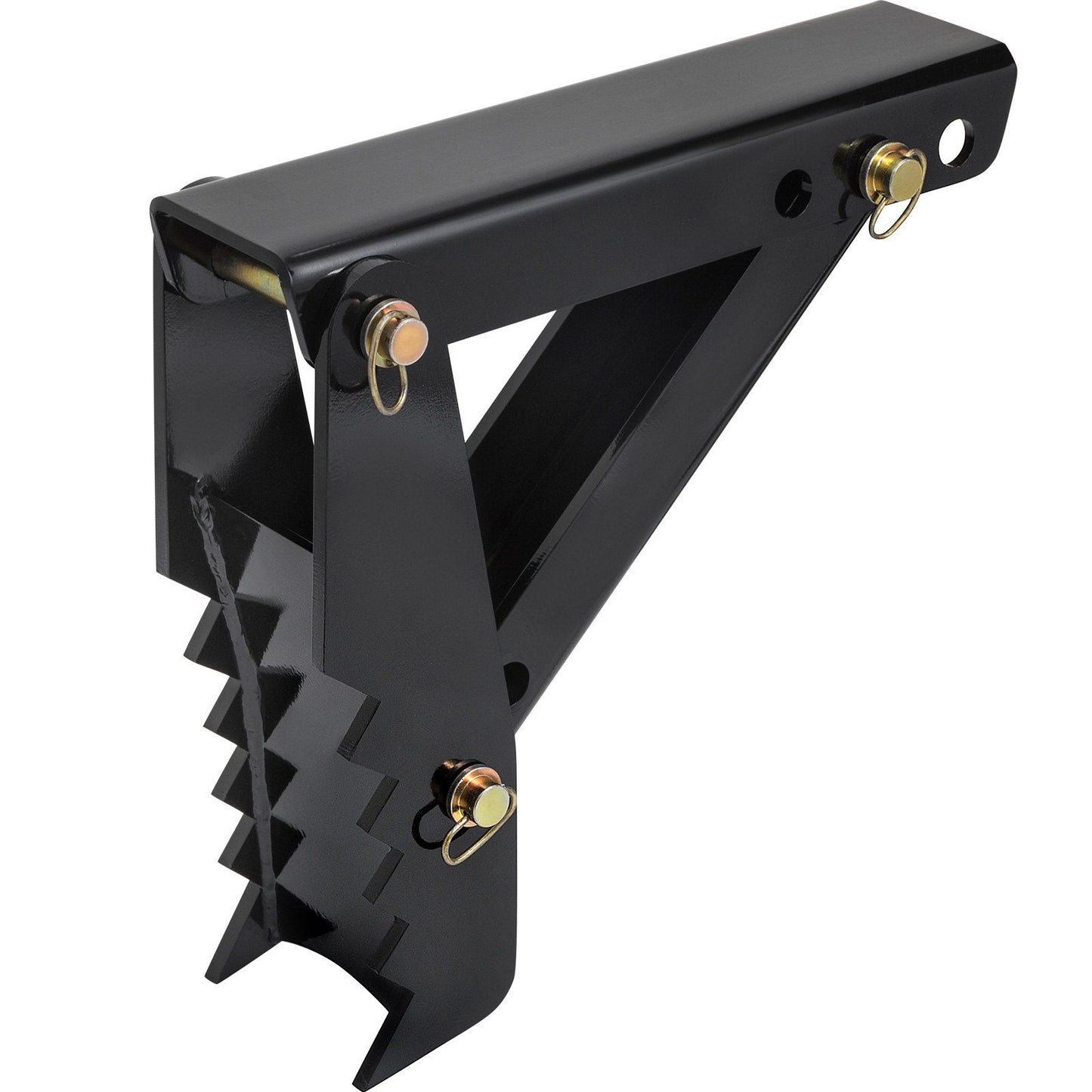 45.7 cm Backhoe Thumb, 12 mm Teeth Thickness Heavy Duty Excavator Thumb, Black Steel Weld On Thumb Attachments with 12mm Bolt-On Design Adjustable Mechanical Thumb for Backhoe/Excavator