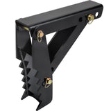45.7 cm Backhoe Thumb, 12 mm Teeth Thickness Heavy Duty Excavator Thumb, Black Steel Weld On Thumb Attachments with 12mm Bolt-On Design Adjustable Mechanical Thumb for Backhoe/Excavator