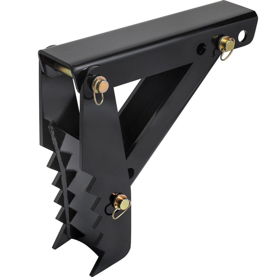 45.7 cm Backhoe Thumb, 12 mm Teeth Thickness Heavy Duty Excavator Thumb, Black Steel Weld On Thumb Attachments with 12mm Bolt-On Design Adjustable Mechanical Thumb for Backhoe/Excavator
