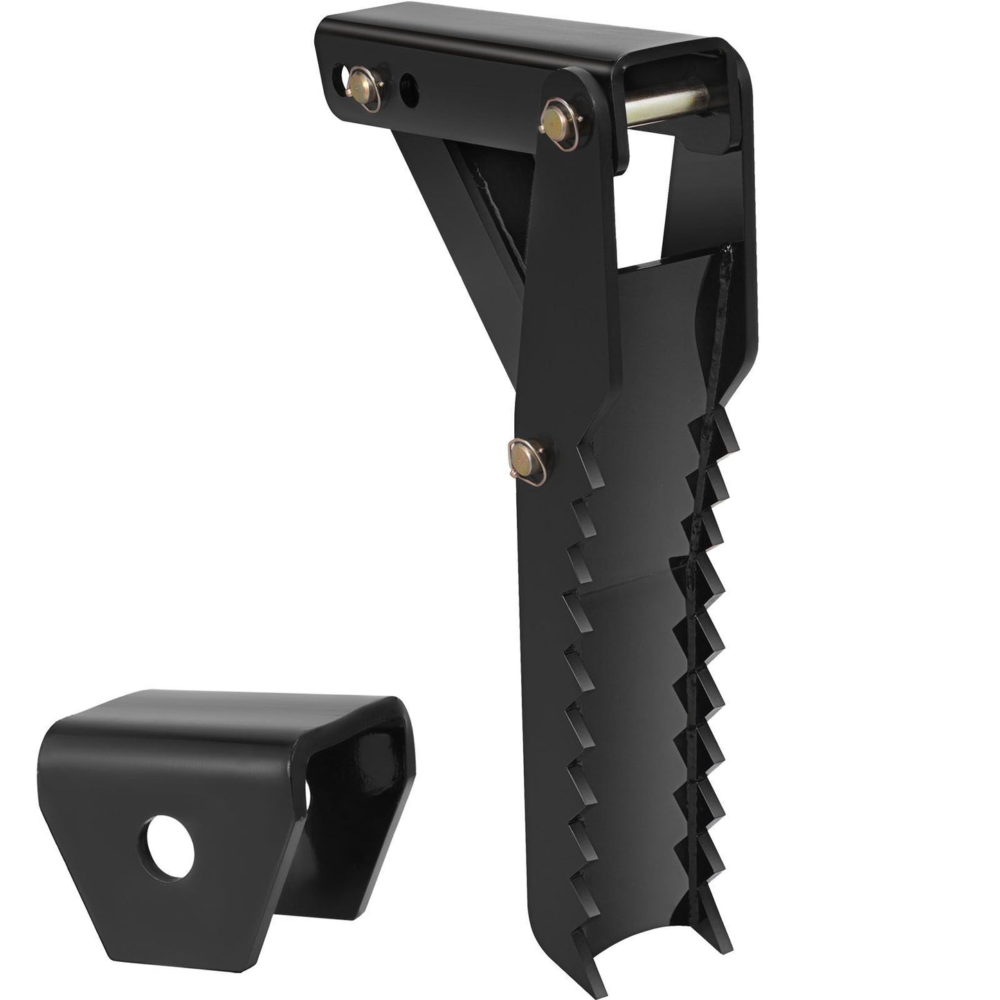 Backhoe Excavator Thumb Attachments, 91.44 cm Adjustable Extreme Weld On Backhoe Thumb Hoe Clamp 1.27 cm Inch Teeth Thick Steel Plate 16MM Assembly Bolt-On Design