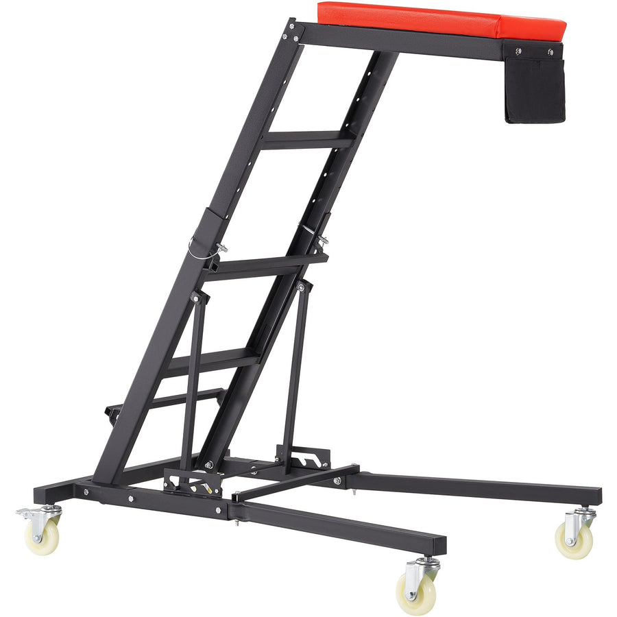 VEVOR Automotive Topside Creeper, with Adjustable Height 48" to 76", 181.44KGS Capacity High Creeper, 4 Swivel Caster Wheels, Heavy Duty Foldable Creeper for Auto Repair and Maintenance