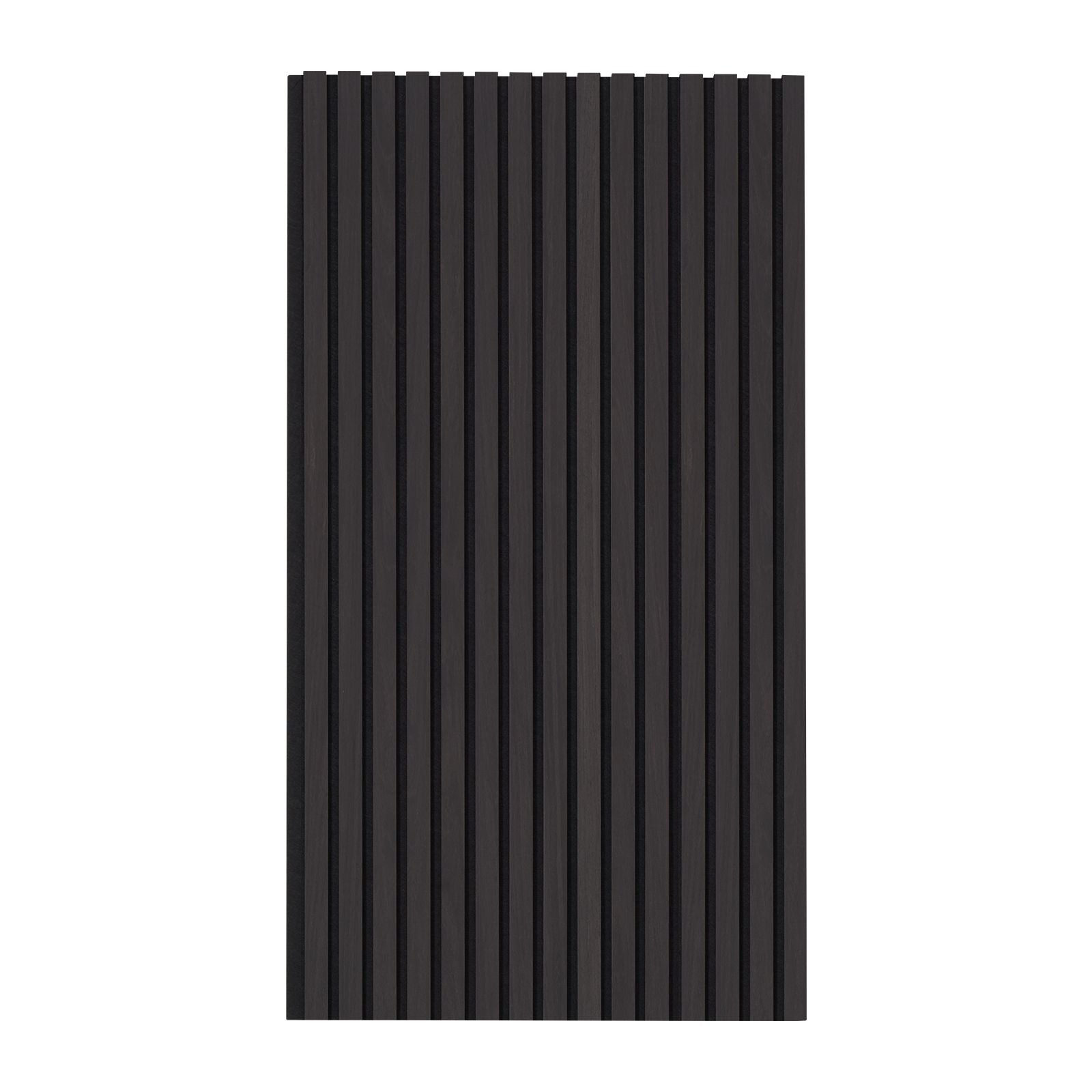 Wood Slat Acoustic Panels 23.6 x 47.2 inch for Modern Wall Decor Black Oak