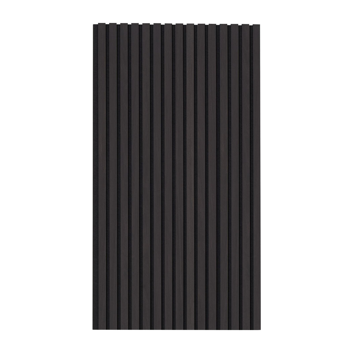 Wood Slat Acoustic Panels 23.6 x 47.2 inch for Modern Wall Decor Black Oak