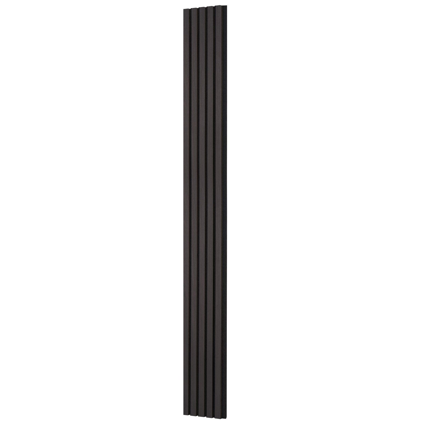 Wood Slat Acoustic Panels, 7.9 x 94.5 inch, MDF Accent Wooden Wall Panels for Modern Interior Wall Decor, Faux Wood Wall Board Panels for Noise Reduction, Black Oak