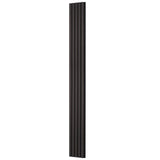 Wood Slat Acoustic Panels, 7.9 x 94.5 inch, MDF Accent Wooden Wall Panels for Modern Interior Wall Decor, Faux Wood Wall Board Panels for Noise Reduction, Black Oak